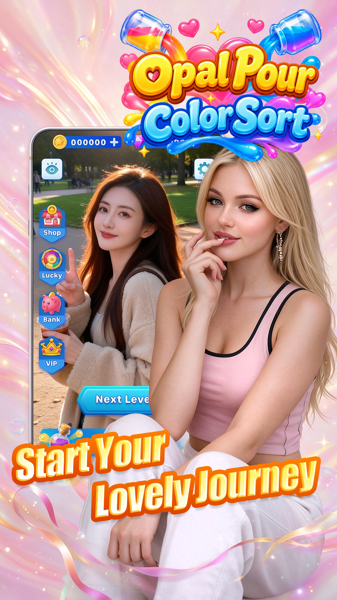 Opal Pour:Color Sort gameplay screenshot 1